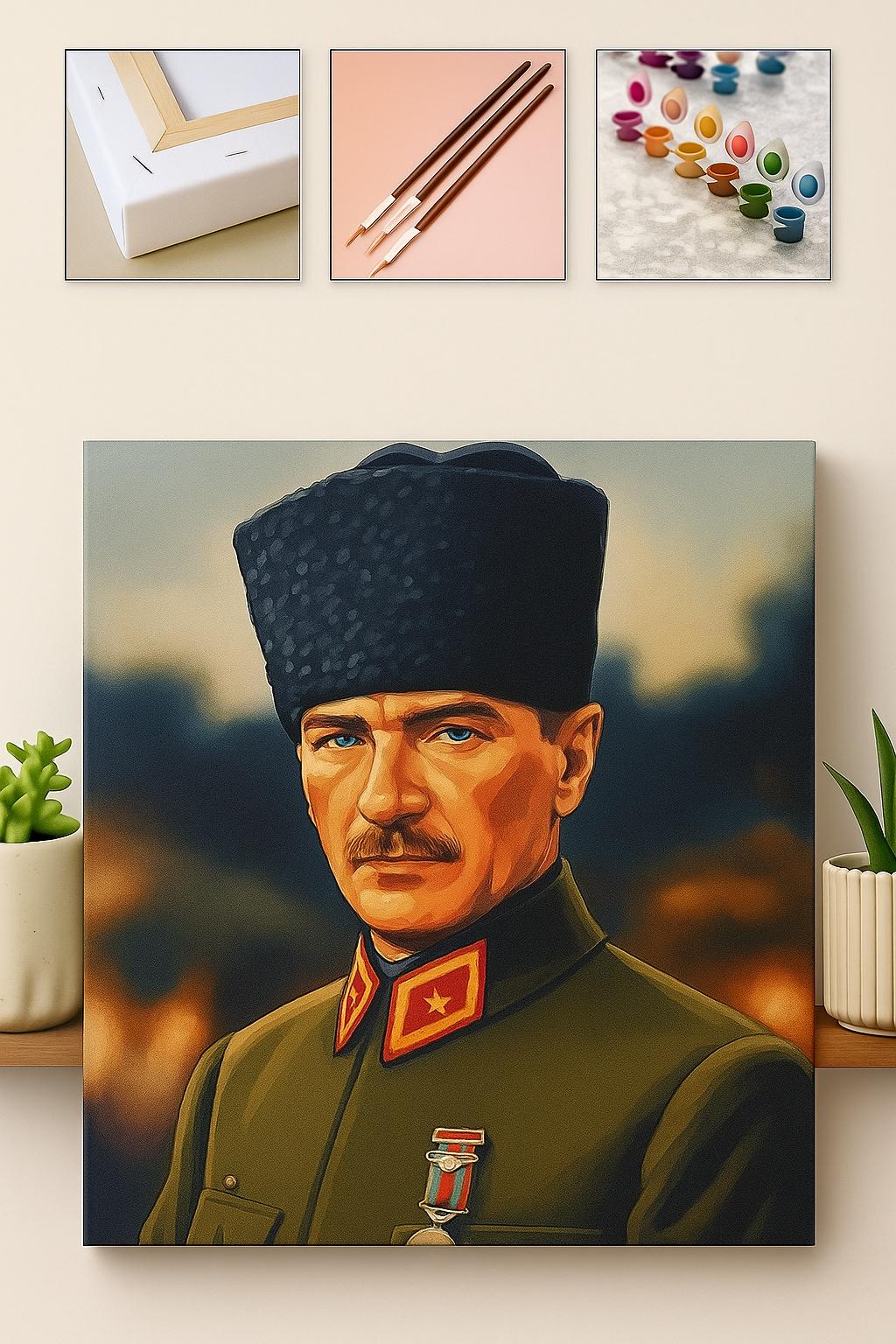 Atatürk Portresi Boyama Seti