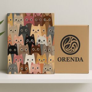 Renkli Kediler Boyama Seti