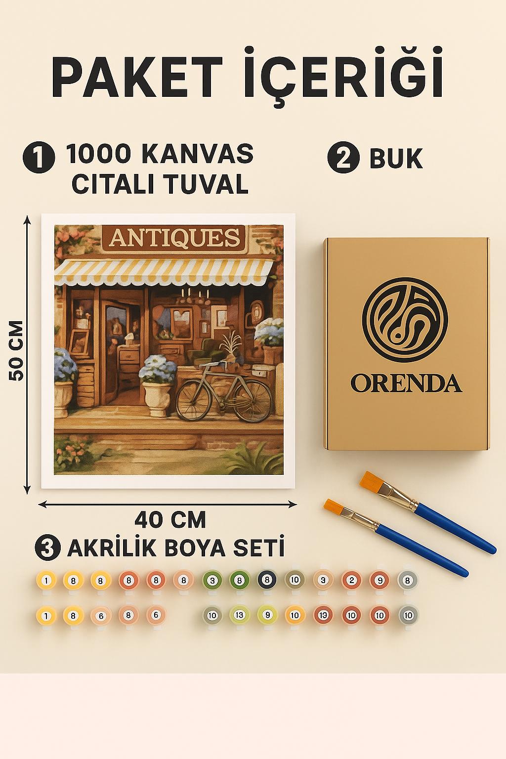 Antikacı Dükkanı Boyama Seti - Görsel 2